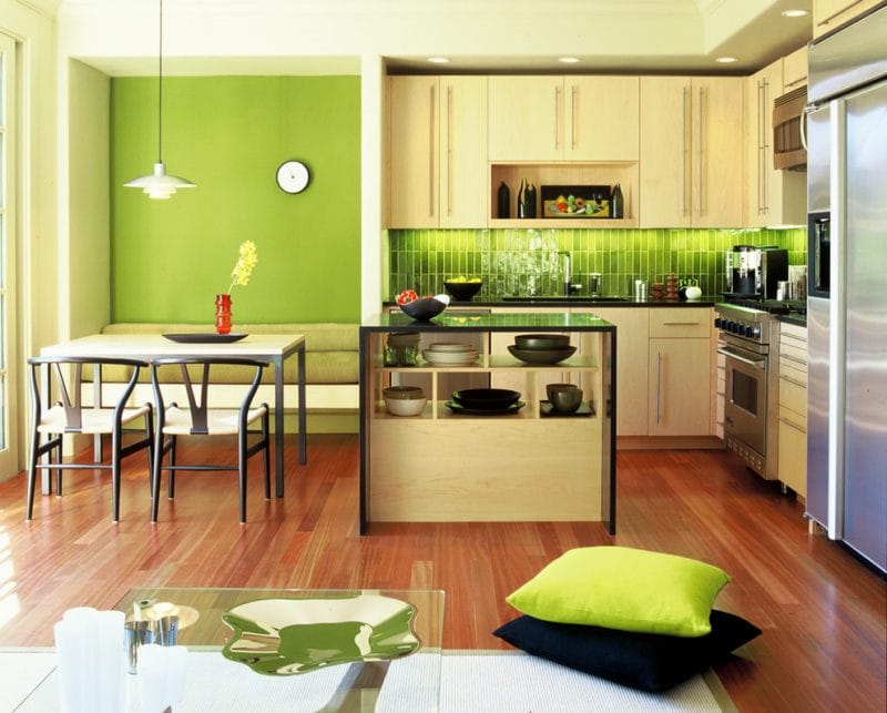 Кухня салатового цвета — 55 фото идей дизайна + правила сочетания! #56