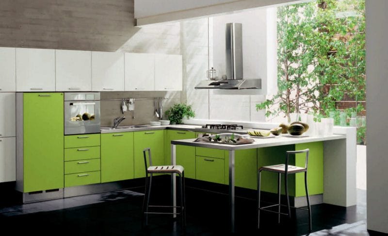 Кухня салатового цвета — 55 фото идей дизайна + правила сочетания! #62