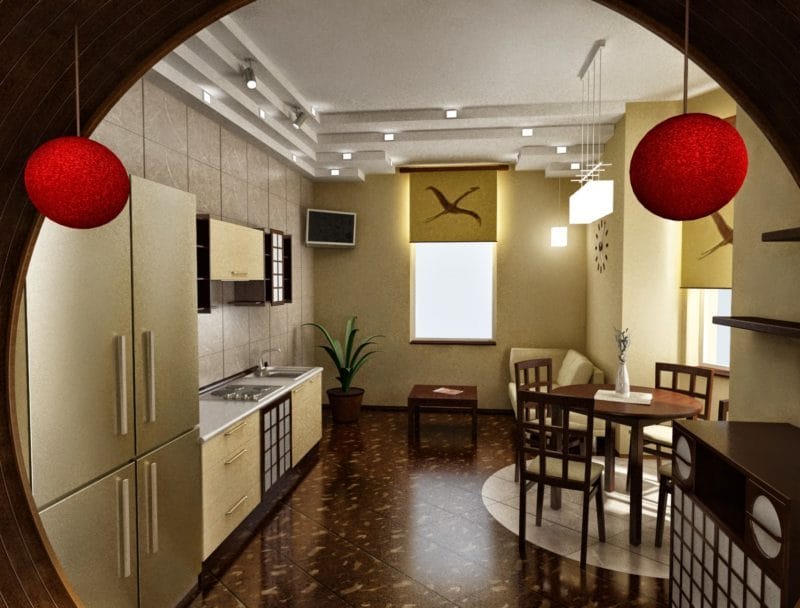 Кухня в китайском стиле — все тонкости дизайна, на более 50 фото. #3