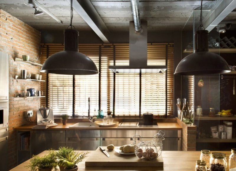 Кухня в стиле лофт — 105 фото лучших решений для интерьера #20