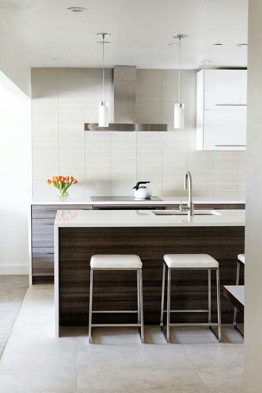 Кухня в стиле модерн — оформляем стильный и комфортный дизайн с умом! (80 фото) #32