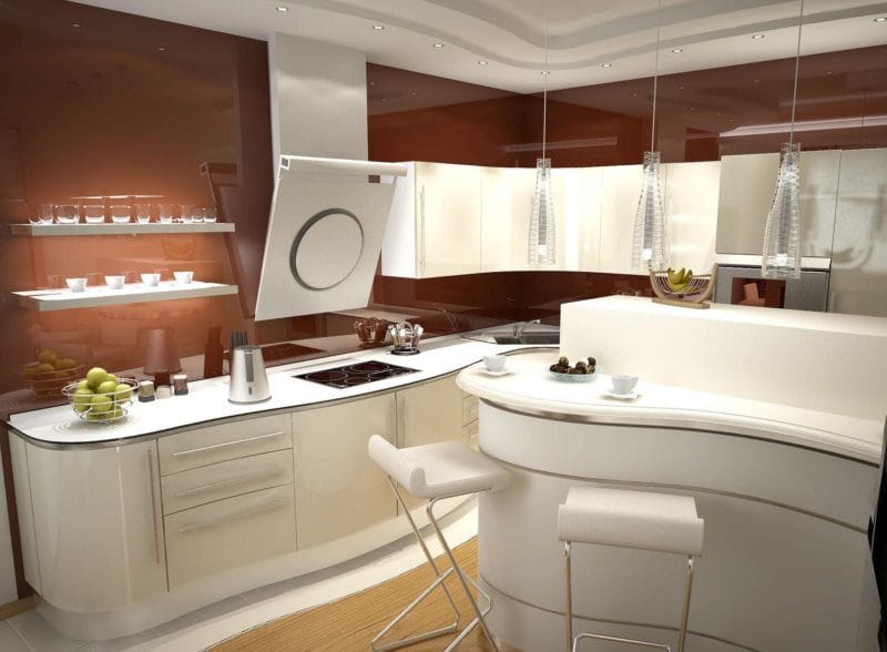 Кухня в стиле модерн — оформляем стильный и комфортный дизайн с умом! (80 фото) #5