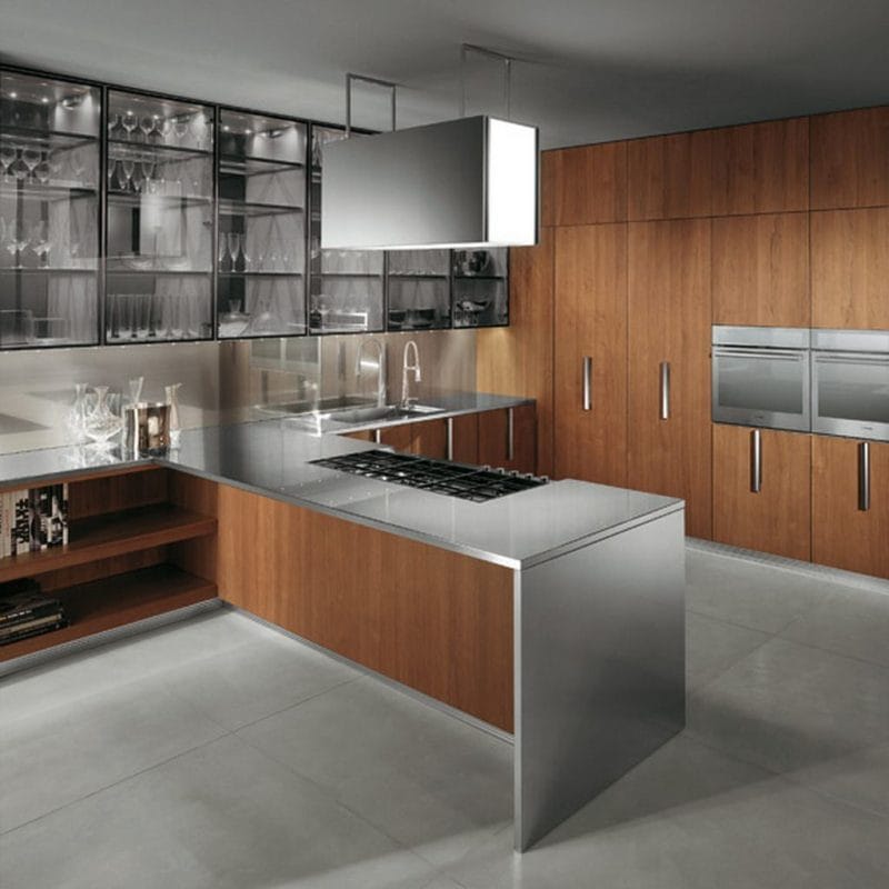 Кухня в стиле модерн — оформляем стильный и комфортный дизайн с умом! (80 фото) #38