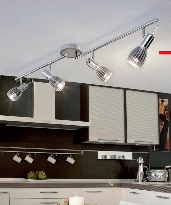 Освещение на кухне: правила идеальной организации подсветки в кухне (75 фото) #31