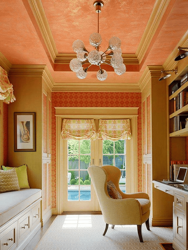 Оранжевая гостиная — варианты идеального сочетания оранжевого цвета в гостиной (70 фото) #35