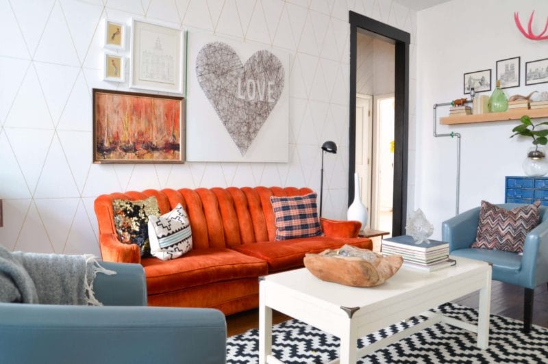 Оранжевая гостиная — варианты идеального сочетания оранжевого цвета в гостиной (70 фото) #48
