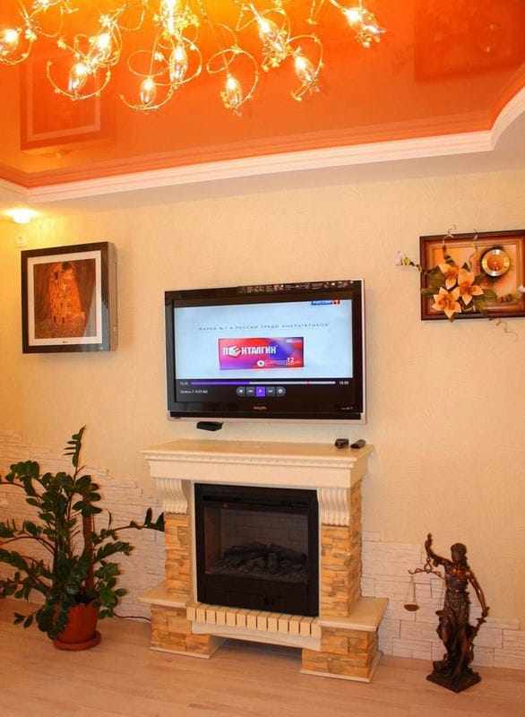 Оранжевая гостиная — варианты идеального сочетания оранжевого цвета в гостиной (70 фото) #51