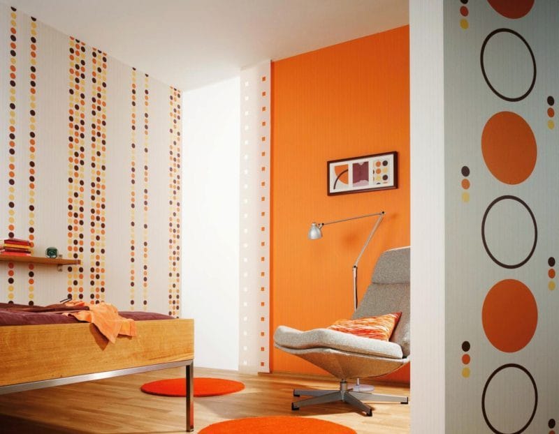 Оранжевая гостиная — варианты идеального сочетания оранжевого цвета в гостиной (70 фото) #22