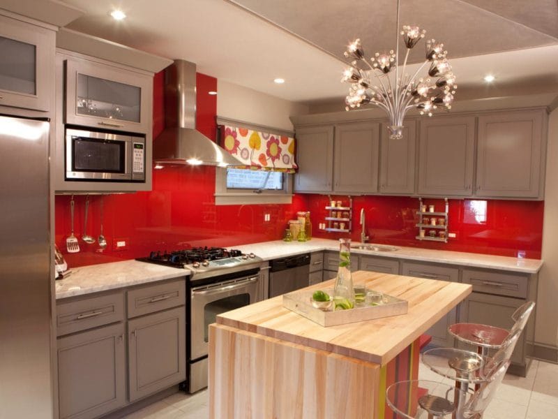 Красная кухня — как оформить яркий дизайн на кухне? 80 фото-идей! #13