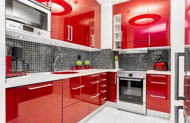 Красная кухня — как оформить яркий дизайн на кухне? 80 фото-идей! #4