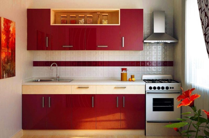 Красная кухня — как оформить яркий дизайн на кухне? 80 фото-идей! #20