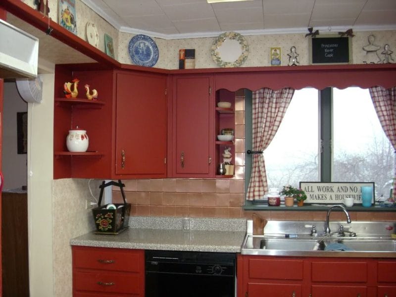 Красная кухня — как оформить яркий дизайн на кухне? 80 фото-идей! #25