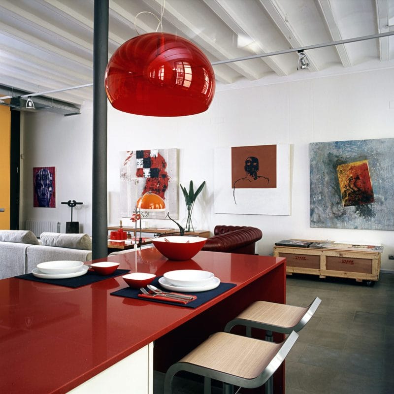 Красная кухня — как оформить яркий дизайн на кухне? 80 фото-идей! #37