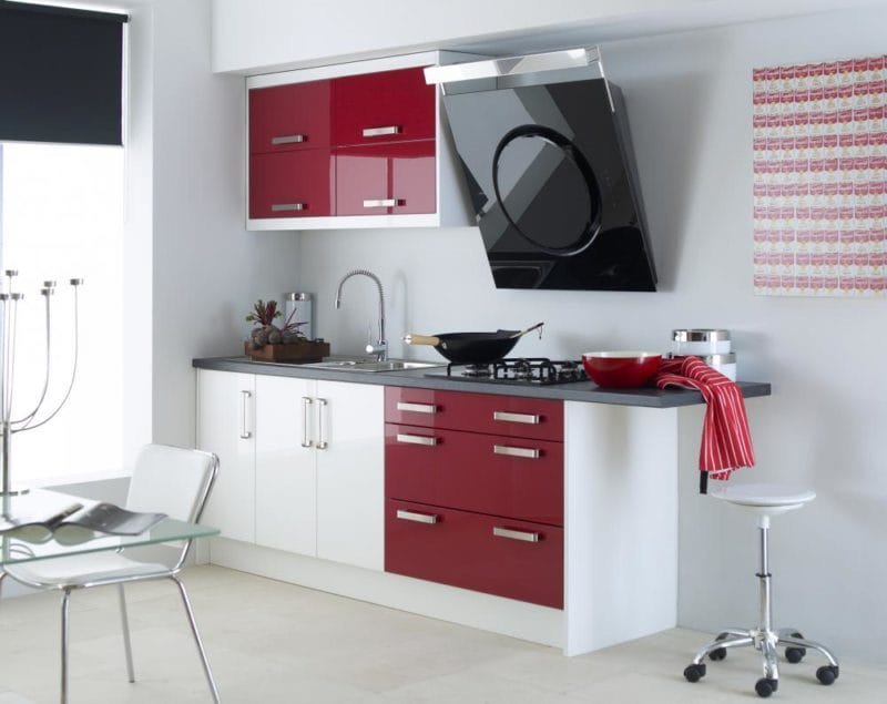 Красная кухня — как оформить яркий дизайн на кухне? 80 фото-идей! #64
