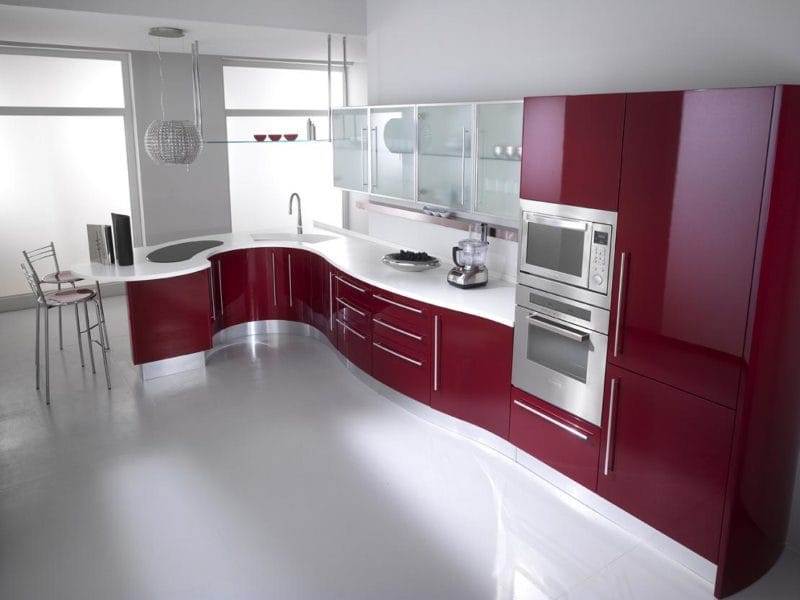 Красная кухня — как оформить яркий дизайн на кухне? 80 фото-идей! #5