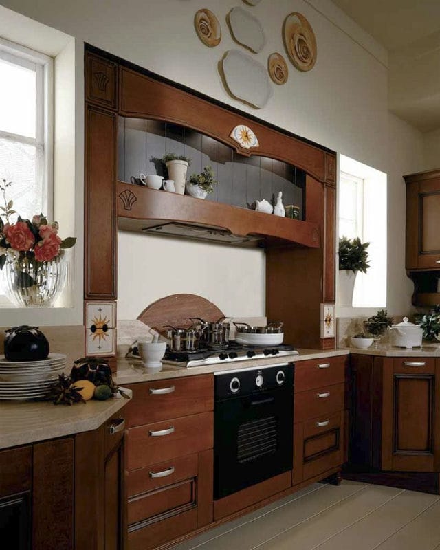 Кухня в готическом стиле: ТОП-100 фото вариантов дизайна #57