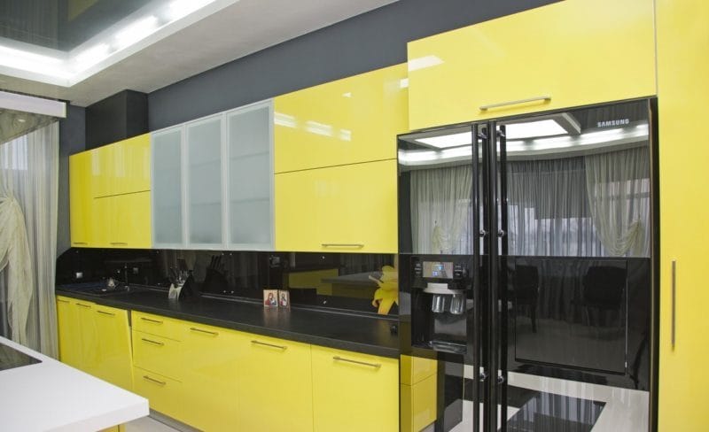 Желтая кухня — 75 фото идеального сочетания желтого цвета в интерьере кухни #9