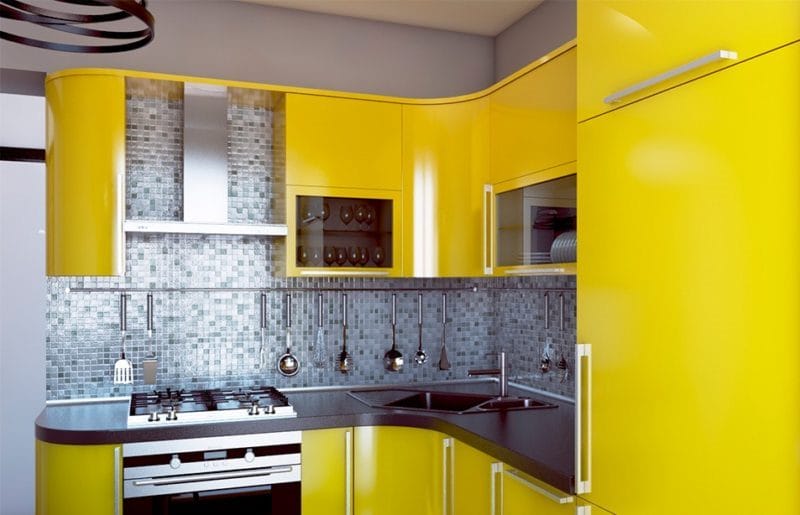 Желтая кухня — 75 фото идеального сочетания желтого цвета в интерьере кухни #21