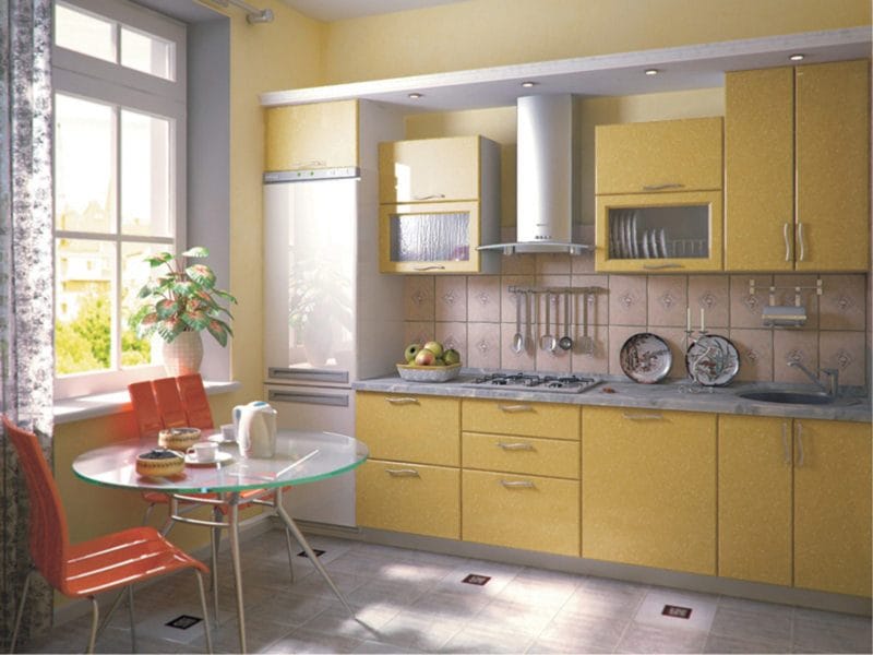 Желтая кухня — 75 фото идеального сочетания желтого цвета в интерьере кухни #23