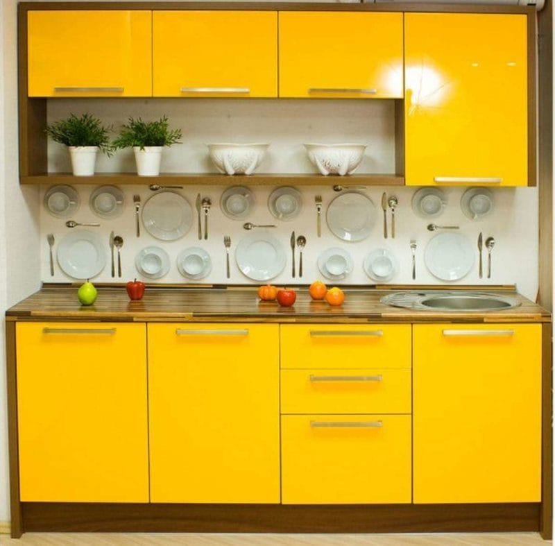 Желтая кухня — 75 фото идеального сочетания желтого цвета в интерьере кухни #42