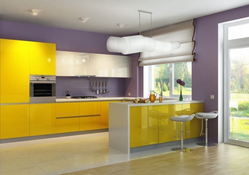 Желтая кухня — 75 фото идеального сочетания желтого цвета в интерьере кухни #13