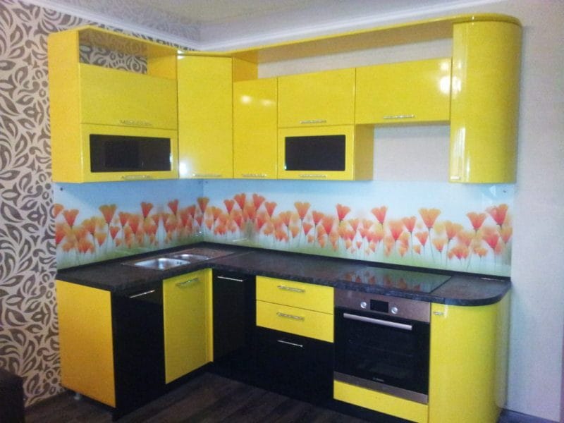 Желтая кухня — 75 фото идеального сочетания желтого цвета в интерьере кухни #56