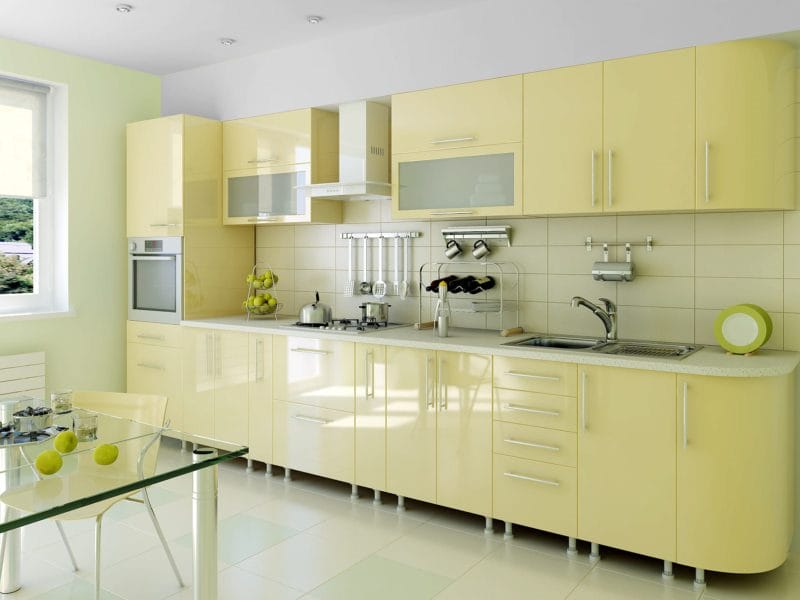 Желтая кухня — 75 фото идеального сочетания желтого цвета в интерьере кухни #31