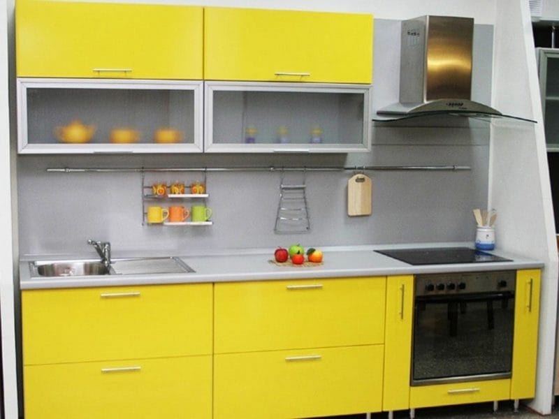 Желтая кухня — 75 фото идеального сочетания желтого цвета в интерьере кухни #64