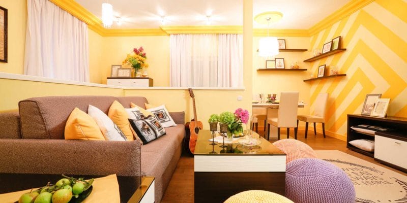Желтая гостиная — 80 фото вариантов идеального сочетания гостиной желтого цвета #30