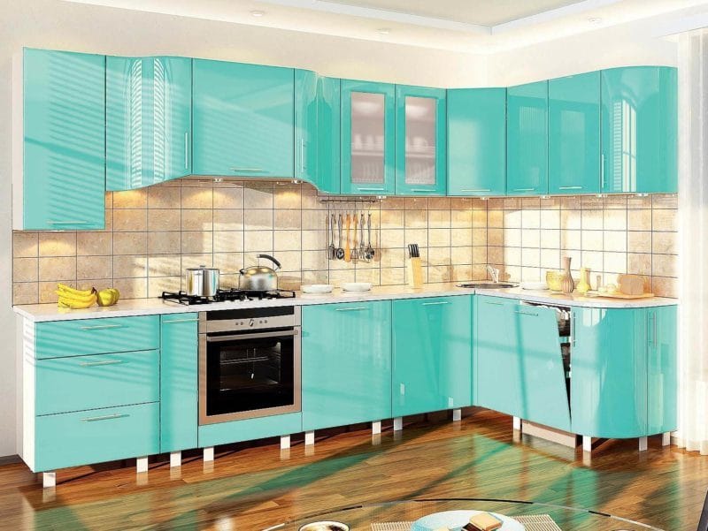 Кухня бирюзового цвета — 65 фото примеров удачного сочетания в интерьере кухни! #2