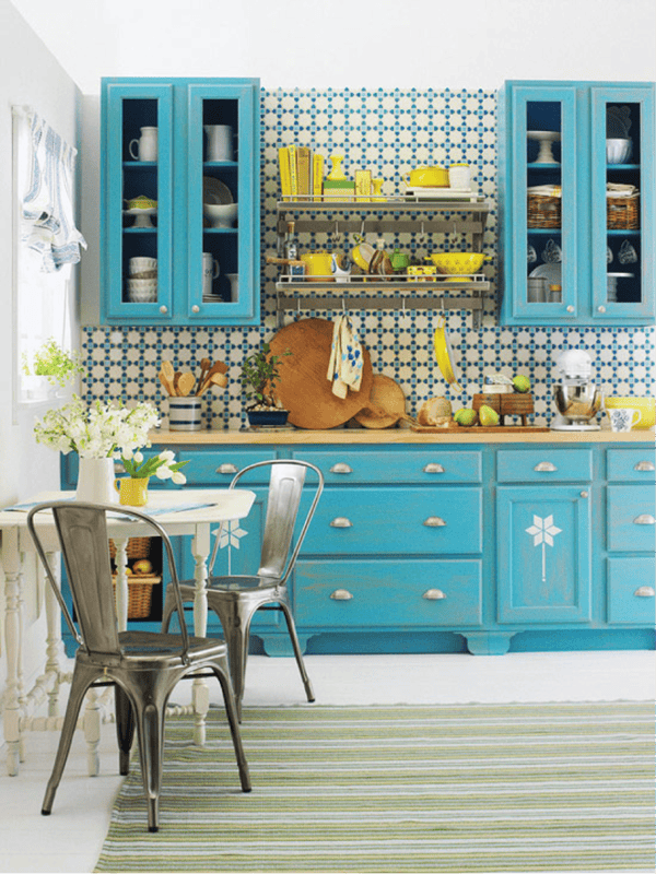Кухня бирюзового цвета — 65 фото примеров удачного сочетания в интерьере кухни! #3