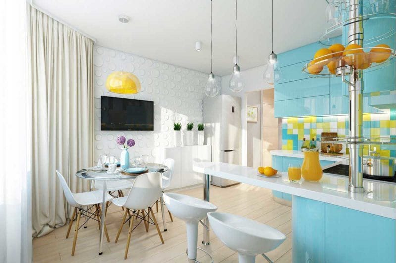 Кухня бирюзового цвета — 65 фото примеров удачного сочетания в интерьере кухни! #29