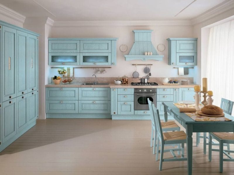 Кухня бирюзового цвета — 65 фото примеров удачного сочетания в интерьере кухни! #19