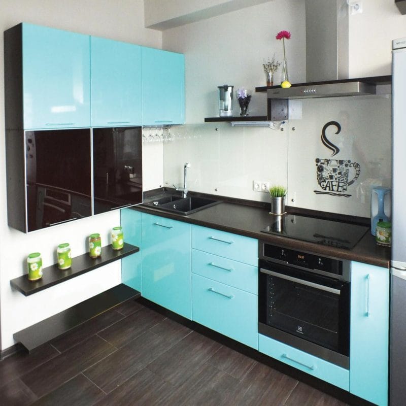 Кухня бирюзового цвета — 65 фото примеров удачного сочетания в интерьере кухни! #6