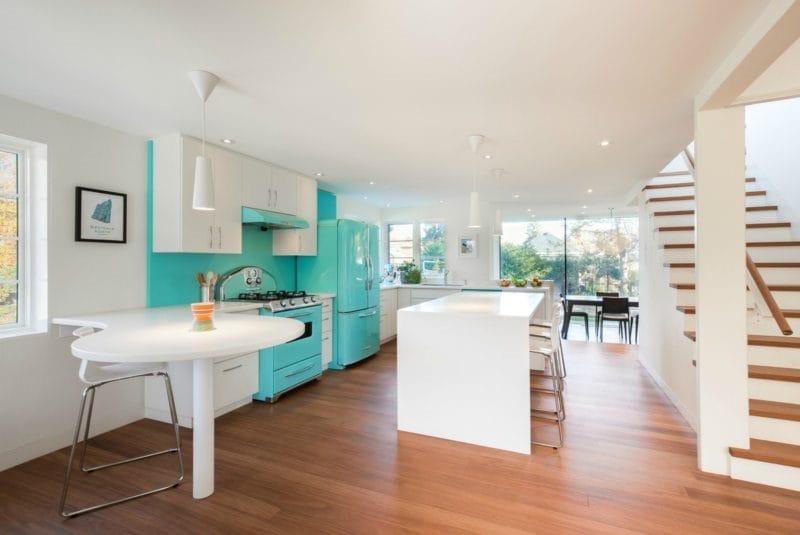 Кухня бирюзового цвета — 65 фото примеров удачного сочетания в интерьере кухни! #44
