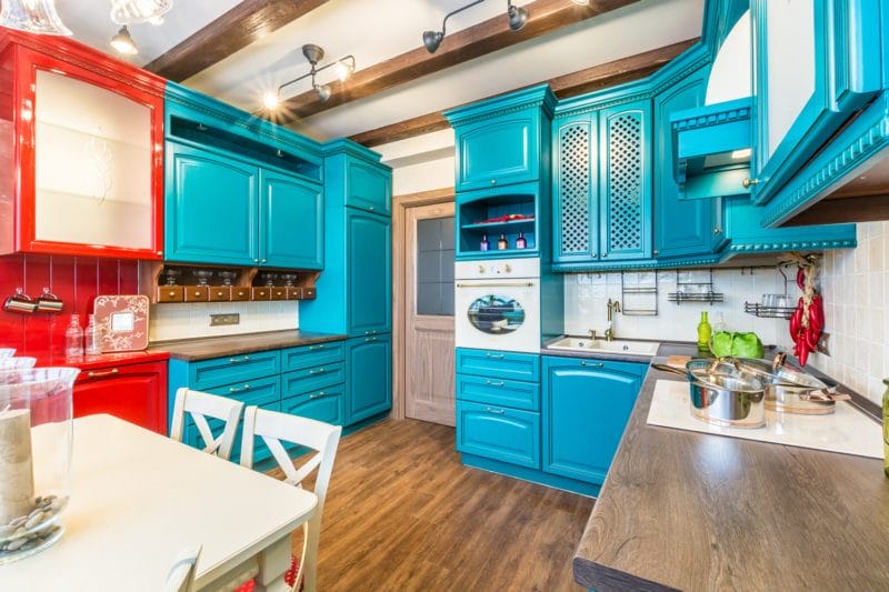Кухня бирюзового цвета — 65 фото примеров удачного сочетания в интерьере кухни! #50