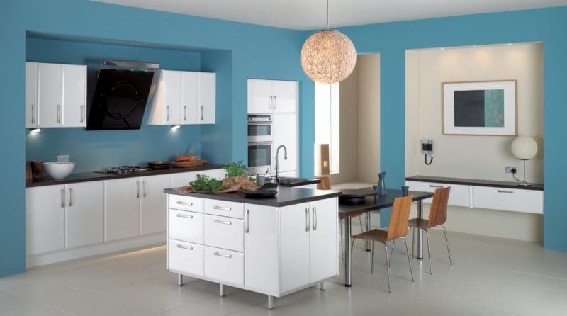 Кухня бирюзового цвета — 65 фото примеров удачного сочетания в интерьере кухни! #51