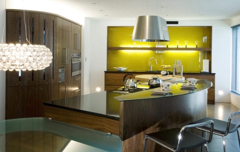 Кухня лимонного цвета — варианты идеального сочетания +65 фото дизайна #37
