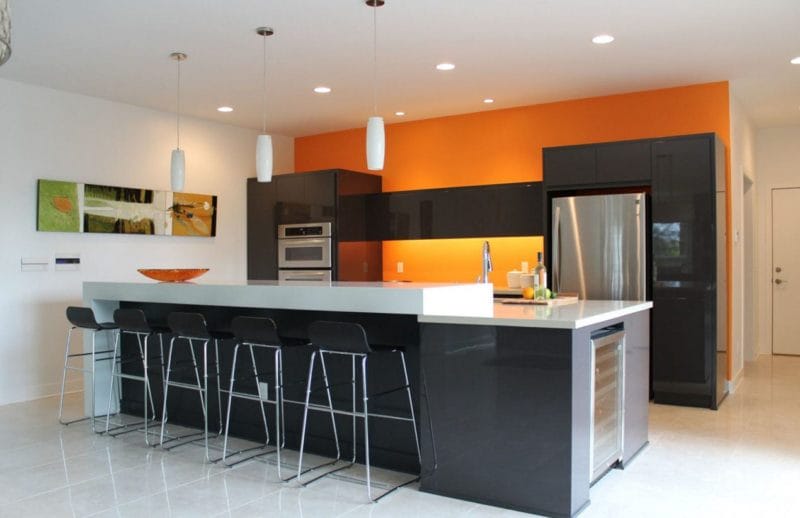Кухня персикового цвета — идеальные варианты сочетания на 80 фото #3
