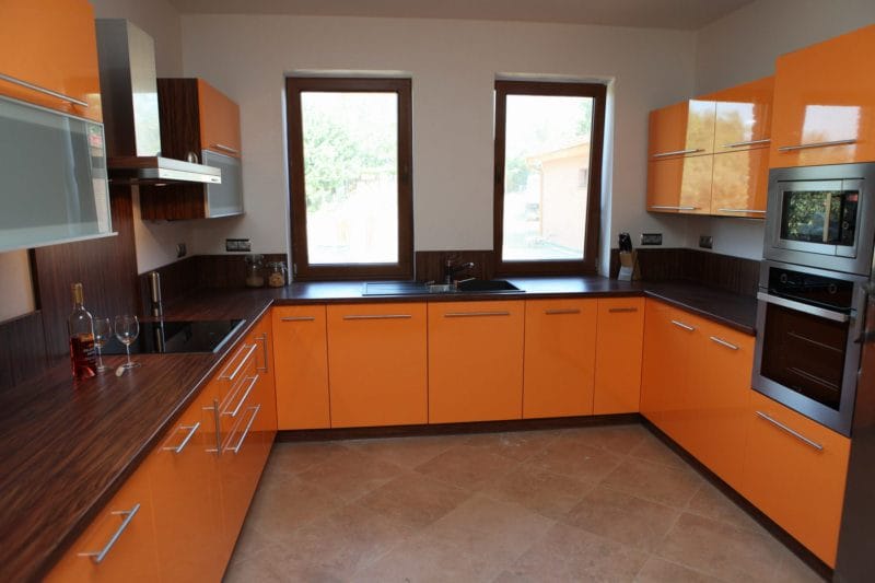 Кухня персикового цвета — идеальные варианты сочетания на 80 фото #13