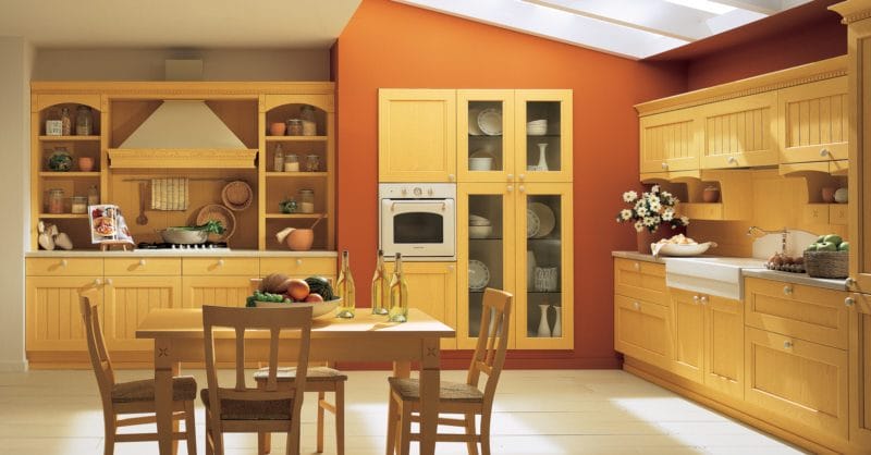 Кухня персикового цвета — идеальные варианты сочетания на 80 фото #16
