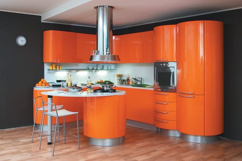 Кухня персикового цвета — идеальные варианты сочетания на 80 фото #19