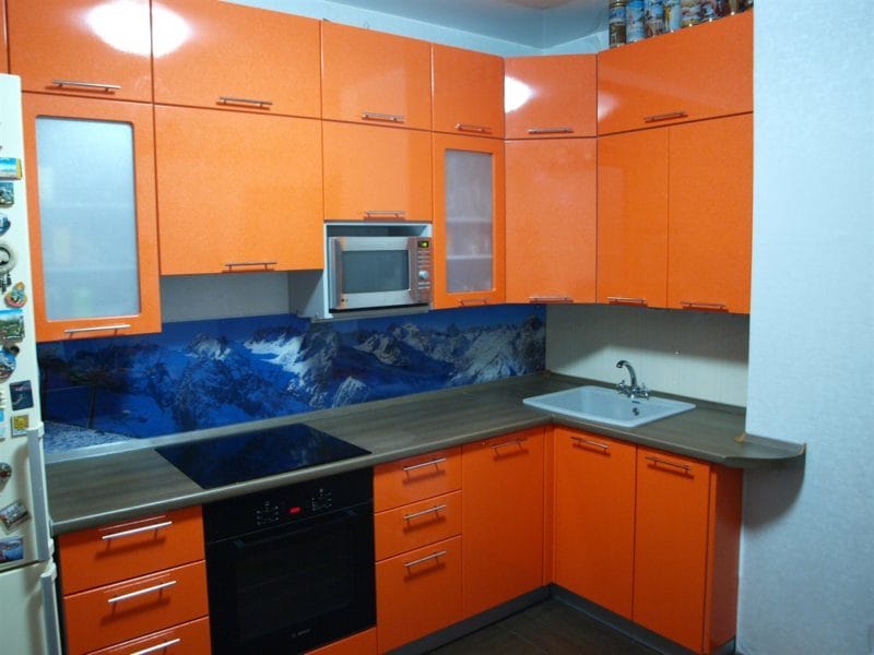 Кухня персикового цвета — идеальные варианты сочетания на 80 фото #24