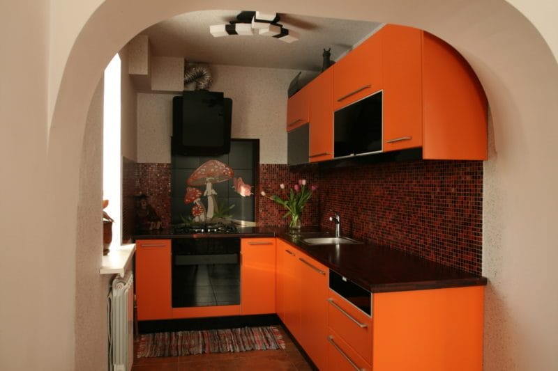 Кухня персикового цвета — идеальные варианты сочетания на 80 фото #27