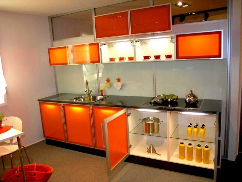 Кухня персикового цвета — идеальные варианты сочетания на 80 фото #29