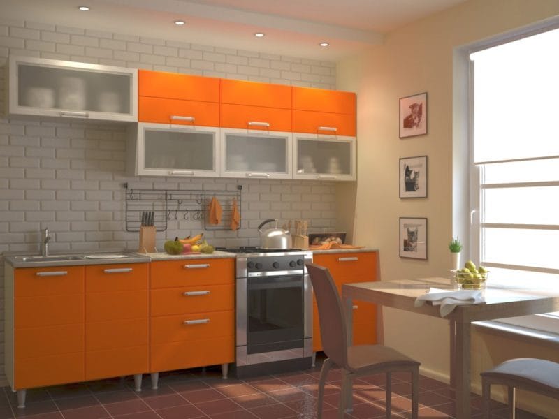 Кухня персикового цвета — идеальные варианты сочетания на 80 фото #34