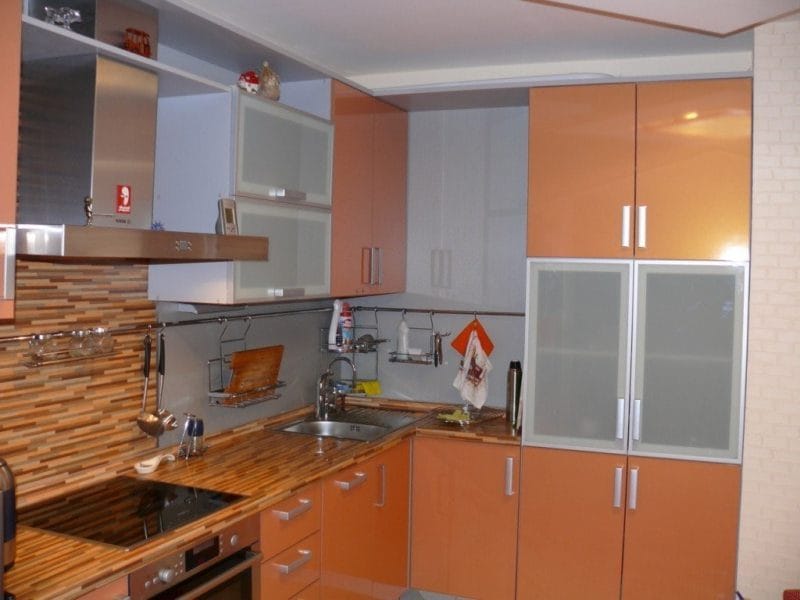Кухня персикового цвета — идеальные варианты сочетания на 80 фото #45