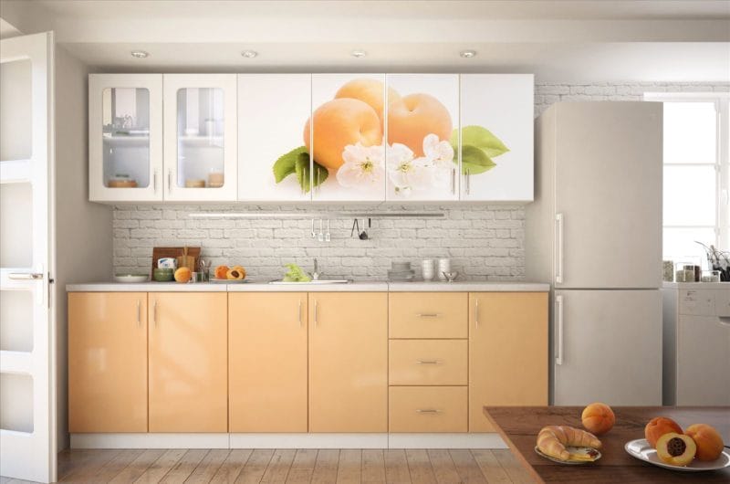 Кухня персикового цвета — идеальные варианты сочетания на 80 фото #46