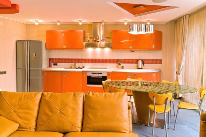 Кухня персикового цвета — идеальные варианты сочетания на 80 фото #47