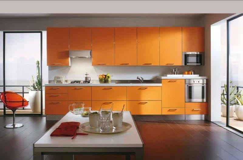 Кухня персикового цвета — идеальные варианты сочетания на 80 фото #50